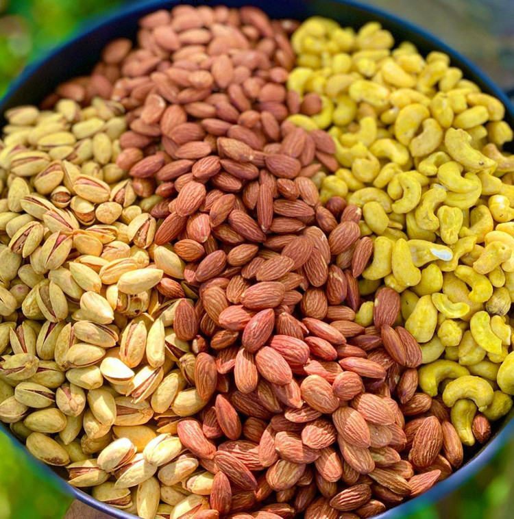 آجیل سه مغز زعفرانی